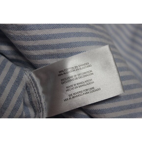 Gap men's striped button down collar button front classic Oxford shirt - Picture 7 of 11